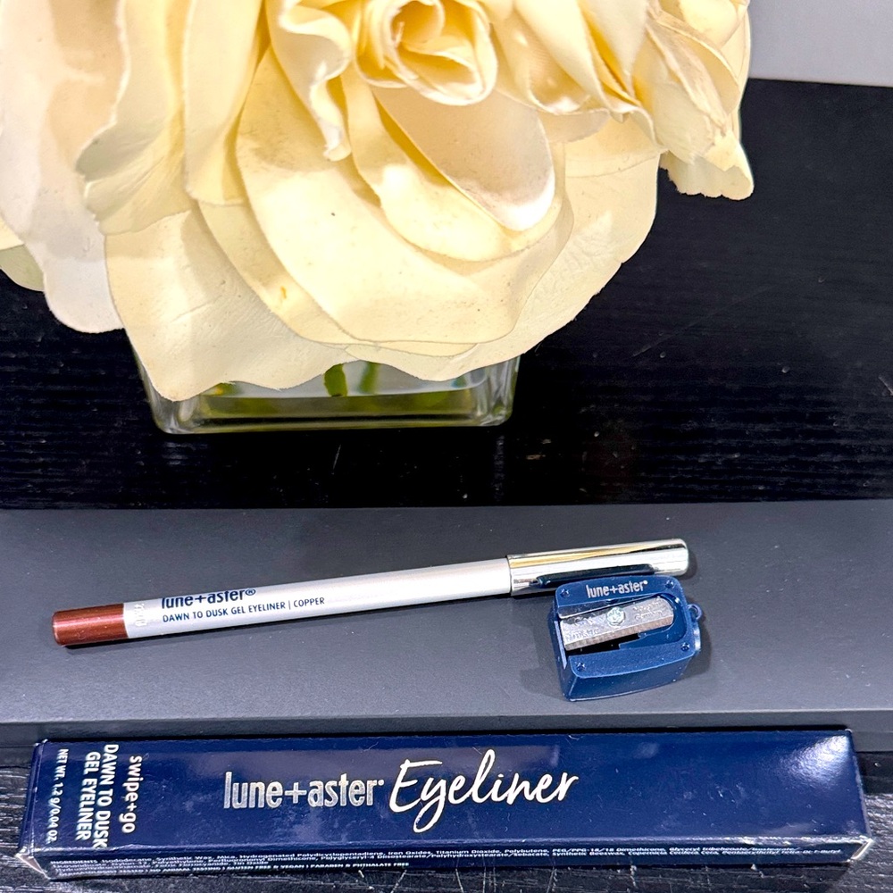 Lune+Aster shade Copper Gel Eyeliner w/Sharpener waterproof long lasting Brown